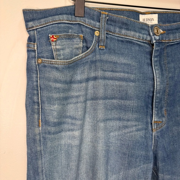 Hudson Jeans Jude Slouch Skinny Crop Distressed Size 32 - Picture 8 of 13